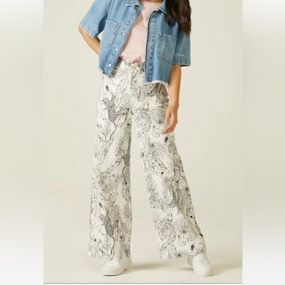 Soft Surroundings Womens Medium Boho Pull On Pants Flowy Bohemian Printed Batik